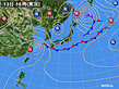 2021年09月13日の実況天気図