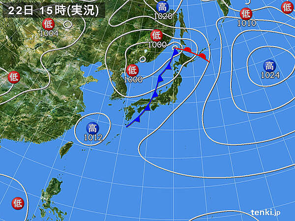 過去の実況天気図 21年09月22日 日本気象協会 Tenki Jp