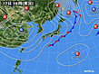 2021年10月17日の実況天気図