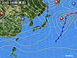 2021年10月23日の実況天気図