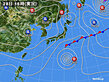 2021年10月28日の実況天気図