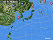 2021年10月31日の実況天気図