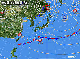 実況天気図(2022年05月06日)