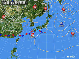 実況天気図(2022年05月12日)