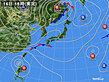 2022年10月16日の実況天気図