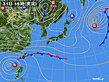 2022年10月31日の実況天気図