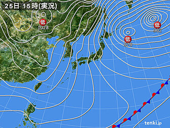 過去の実況天気図(2022年12月25日) - 日本気象協会 tenki.jp