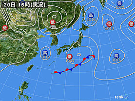 実況天気図(2023年05月20日)