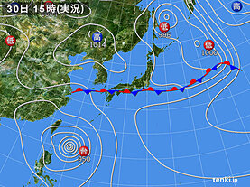 実況天気図(2023年05月30日)