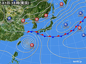 実況天気図(2023年06月01日)