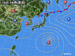 2023年08月10日の実況天気図