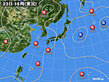 2023年08月23日の実況天気図
