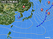 2024年01月08日の実況天気図