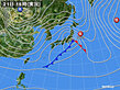 2024年01月21日の実況天気図