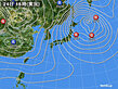 2024年01月24日の実況天気図