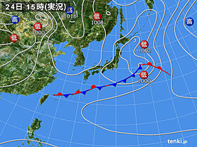 実況天気図(2024年05月24日)