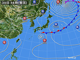 実況天気図(2024年05月30日)