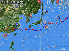 実況天気図(2024年05月31日)