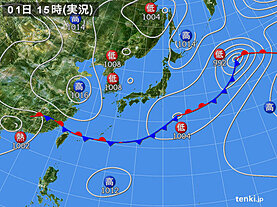 実況天気図(2024年06月01日)