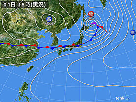 実況天気図(2024年07月01日)