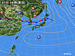 2024年07月07日の実況天気図