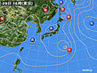 2024年08月08日の実況天気図