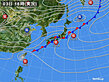 2024年10月03日の実況天気図