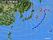 2024年12月22日の実況天気図
