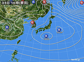 実況天気図(2025年01月05日)