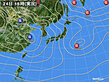 2025年02月24日の実況天気図