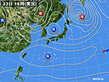 2025年03月23日の実況天気図