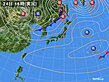 2025年03月24日の実況天気図