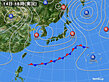 2025年04月14日の実況天気図