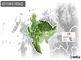 2015年01月04日の佐賀県の実況天気