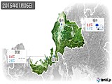 2015年01月05日の福井県の実況天気