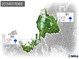 2015年01月06日の福井県の実況天気