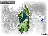 2015年01月09日の滋賀県の実況天気