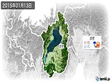 2015年01月13日の滋賀県の実況天気