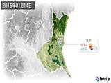 実況天気(2015年01月14日)