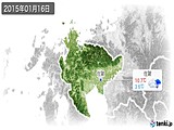 2015年01月16日の佐賀県の実況天気