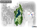 2015年01月17日の滋賀県の実況天気