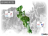 2015年01月17日の京都府の実況天気