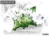 2015年01月17日の香川県の実況天気