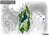 2015年01月18日の滋賀県の実況天気