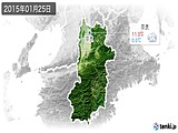 2015年01月25日の奈良県の実況天気