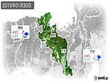 2015年01月30日の京都府の実況天気