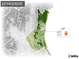 2015年02月03日の茨城県の実況天気