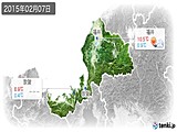 2015年02月07日の福井県の実況天気