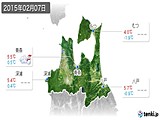 2015年02月07日の青森県の実況天気