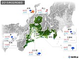 実況天気(2015年02月08日)